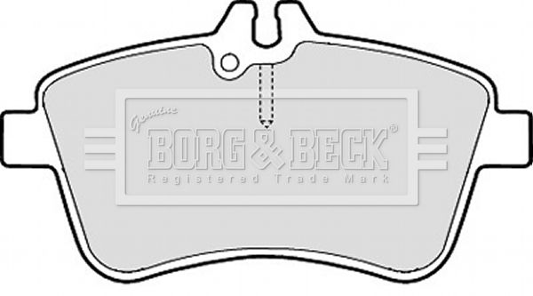 BORG & BECK stabdžių trinkelių rinkinys, diskinis stabdys BBP2145